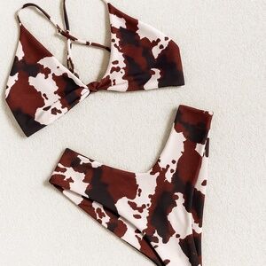 Skatie Dallas Cow Print Bikini